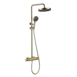 Adjustable Thermostatic Shower System with Waterfall Spout