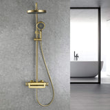 Adjustable Thermostatic Shower System with Waterfall Spout