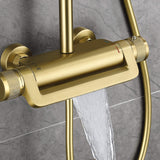 Adjustable Thermostatic Shower System with Waterfall Spout