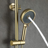 Adjustable Thermostatic Shower System with Waterfall Spout