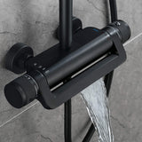 Adjustable Thermostatic Shower System with Waterfall Spout