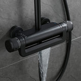Adjustable Thermostatic Shower System with Waterfall Spout