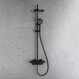 Adjustable Thermostatic Shower System with Waterfall Spout