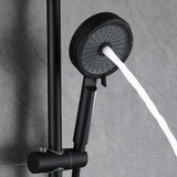 Adjustable Thermostatic Shower System with Waterfall Spout