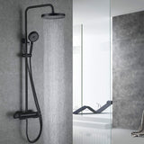 Adjustable Thermostatic Shower System with Waterfall Spout