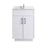 24-Inch Modern Bathroom Vanity with Sink Freestanding Storage Cabinet with Soft-Close Doors
