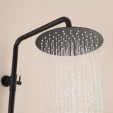 316 Stainless Steel Wall-Mounted Outdoor Shower with Rainfall Shower Head and Handheld Sprayer