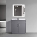 36-Inch Bathroom Vanity with Sink Freestanding Cabinet with Soft-Close Doors