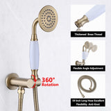 Complete Wall-Mounted Shower Faucet Set with Rough-In Valve
