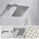 3-Function Rainfall Shower System with Wall Shower & Handheld