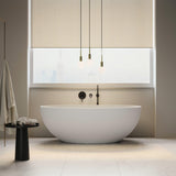 Solid Surface Freestanding Bathtub Premium Acrylic Stone Resin Soaking Tub