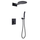 Solid Brass Wall Mount Thermostatic Shower System Matte Black AD0001MB