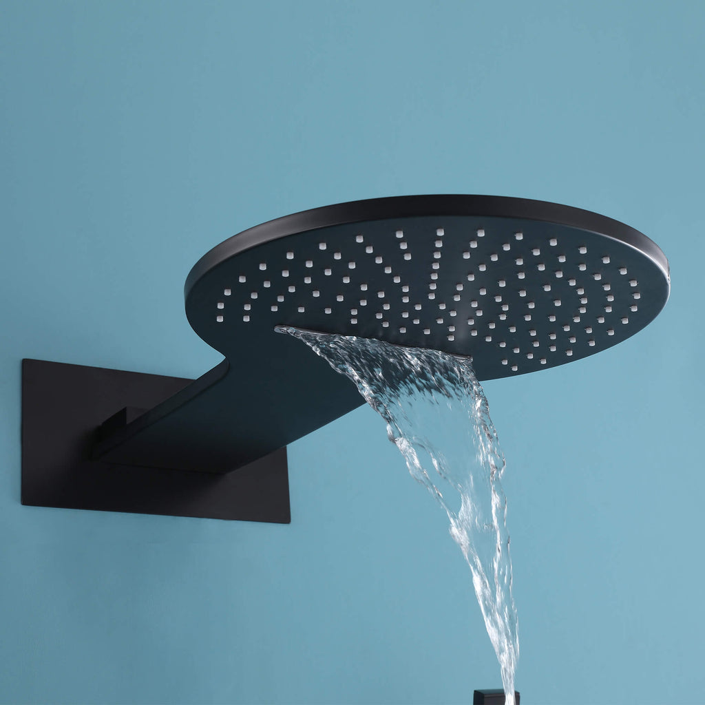 constant temperature shower system top spray waterfall water outlet