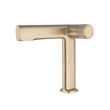 creative bathroom sink faucet single hole brushed gold 