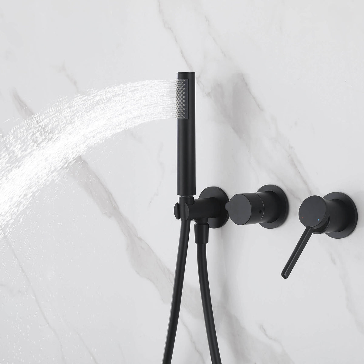 2-Function Concealed Rain Shower System with Handheld Shower
