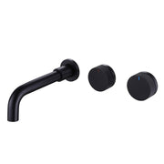 Elegant Wall-Mounted 2-Handle Bathroom Sink Faucet