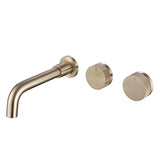 Elegant Wall-Mounted 2-Handle Bathroom Sink Faucet