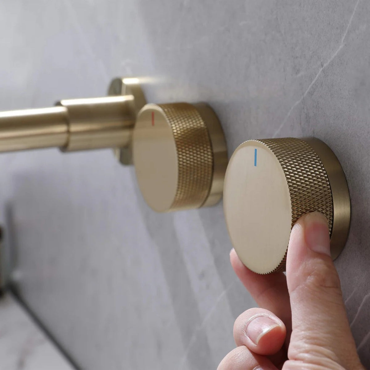 Elegant Wall-Mounted 2-Handle Bathroom Sink Faucet