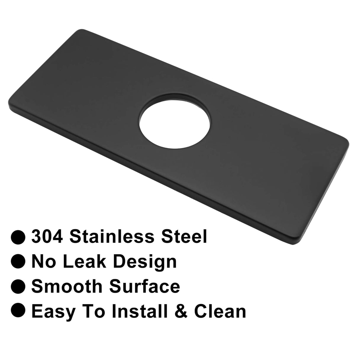 Stainless Steel Faucet Deck Plate – Bathroom Faucet Cover Plate