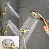Bathroom Shower Faucet Set with 5 Functions Rain Shower Head Pressure Balance