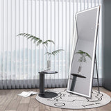 LED Full-Length Mirror Freestanding Lighted Floor Mirror Wall-Mounted 3-Color Dimmable Lighting Hanging Mirror