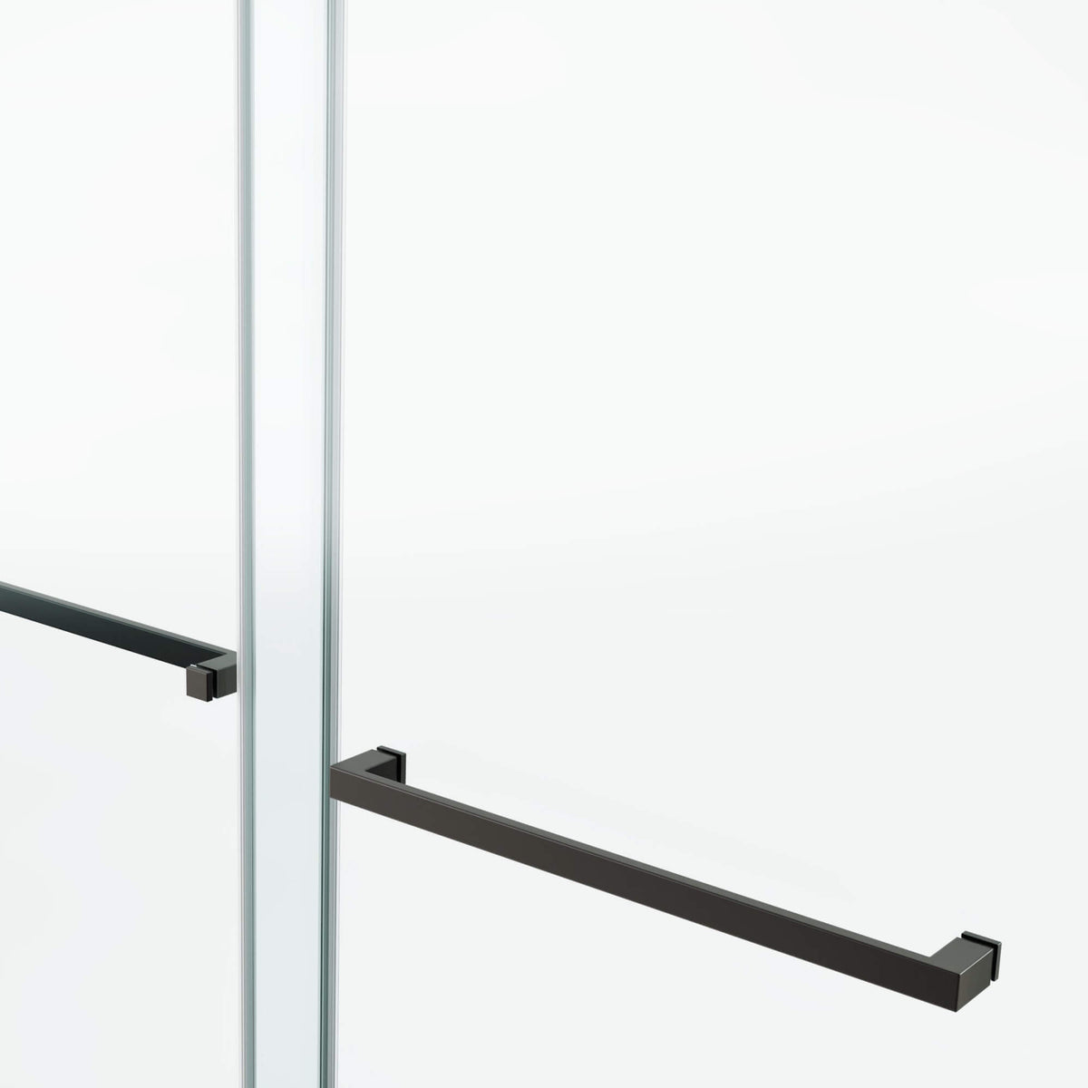 Frameless Double Sliding Glass Shower Door 60 x 76 Inch 10mm Tempered Glass Adjustable Width Soft Close Waterproof Modern Bathroom