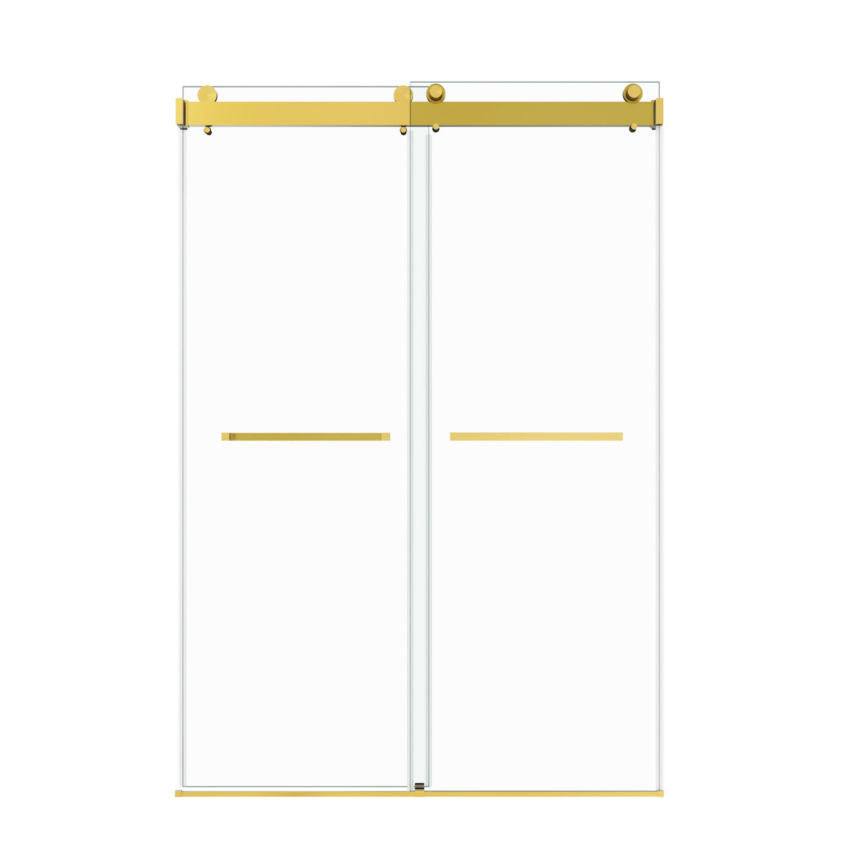72 in. W × 76 in. H Frameless Double Sliding Shower Door
