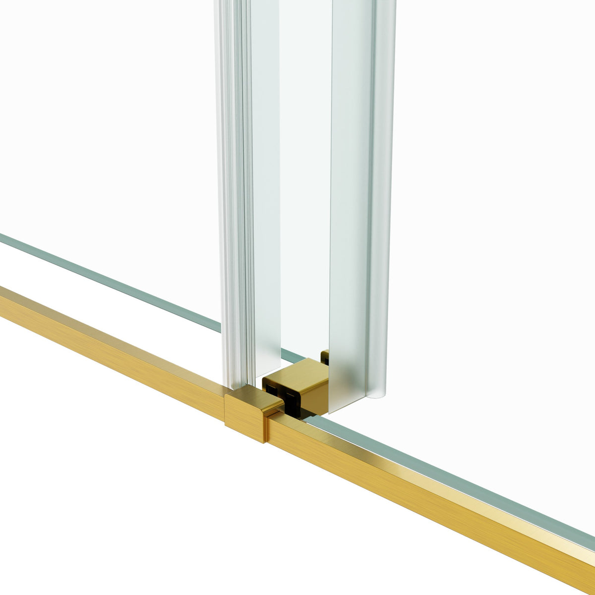 72 in. W × 76 in. H Frameless Double Sliding Shower Door
