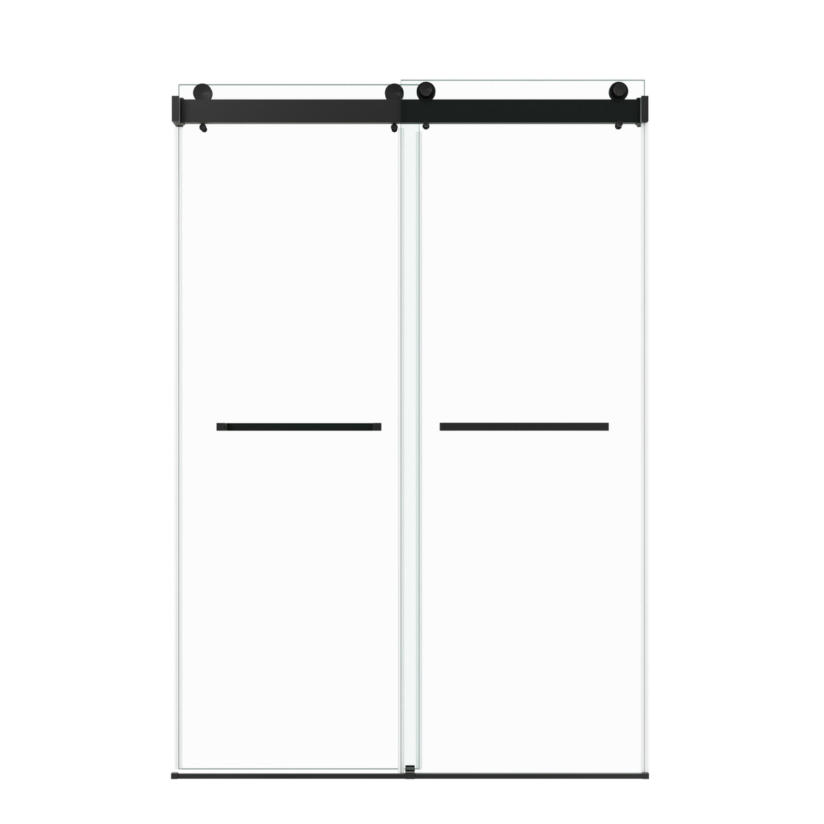 72 in. W × 76 in. H Frameless Double Sliding Shower Door