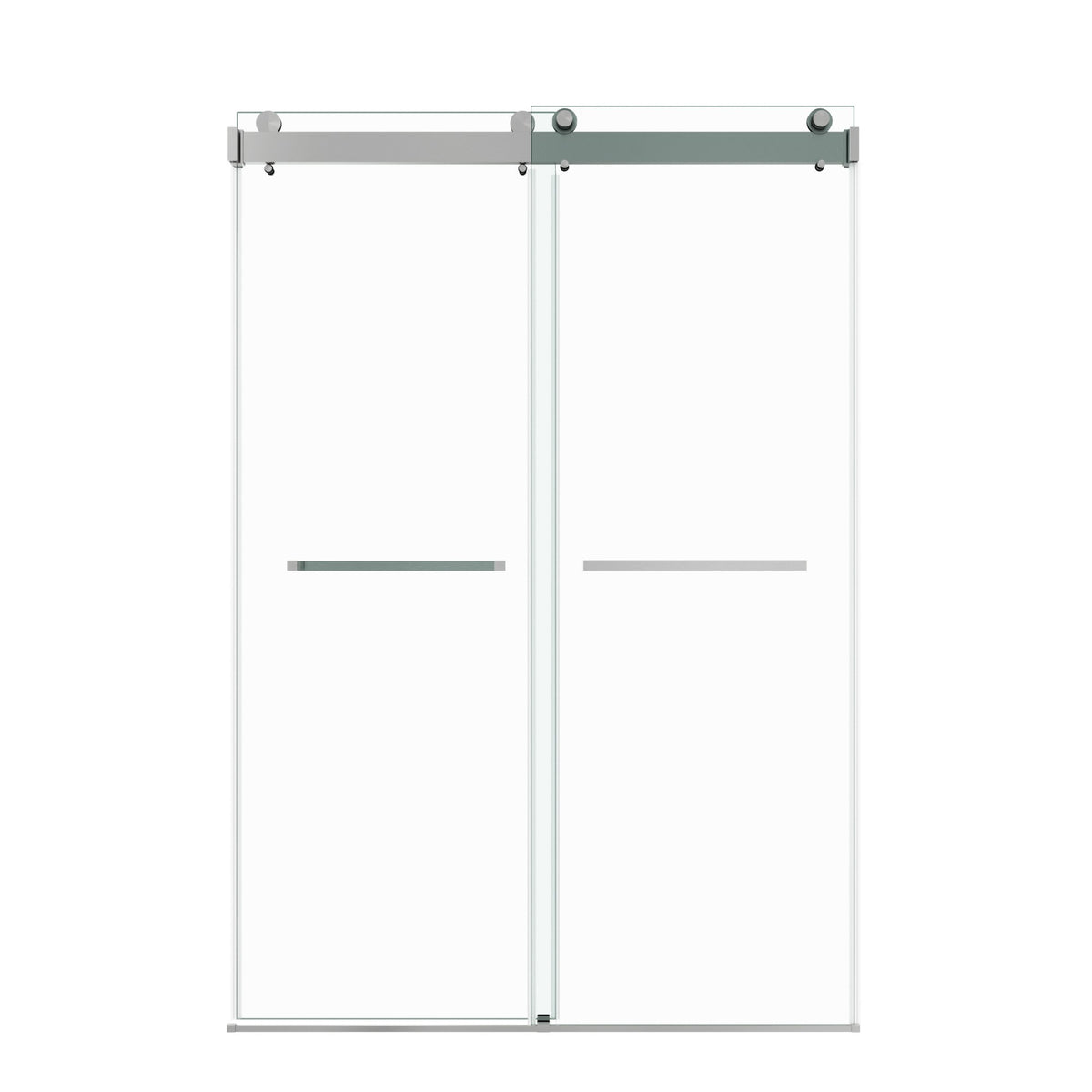 72 in. W × 76 in. H Frameless Double Sliding Shower Door