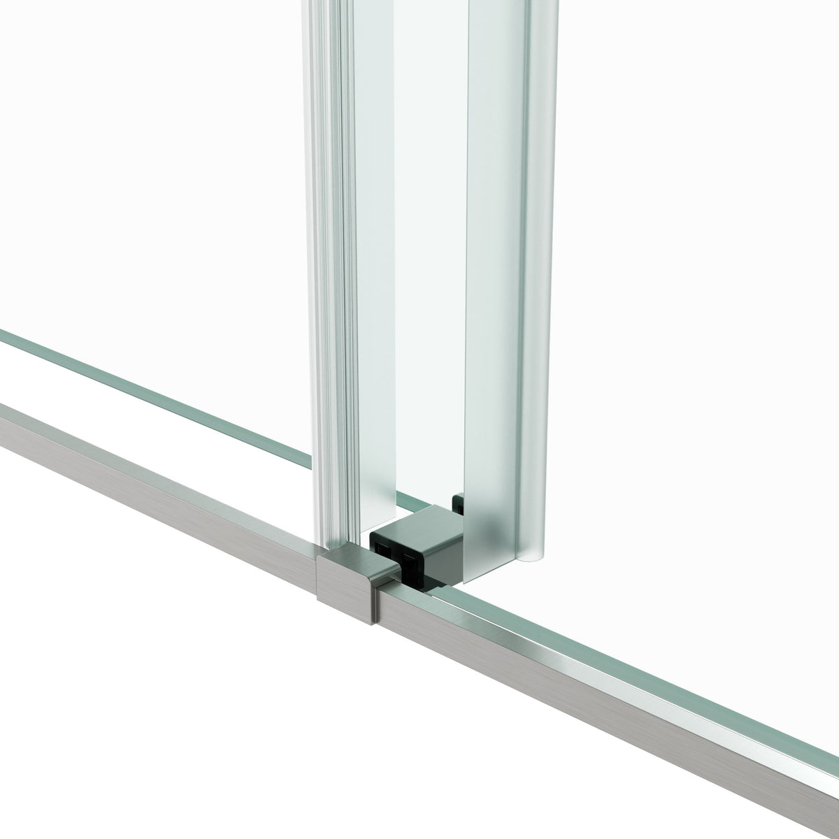 72 in. W × 76 in. H Frameless Double Sliding Shower Door
