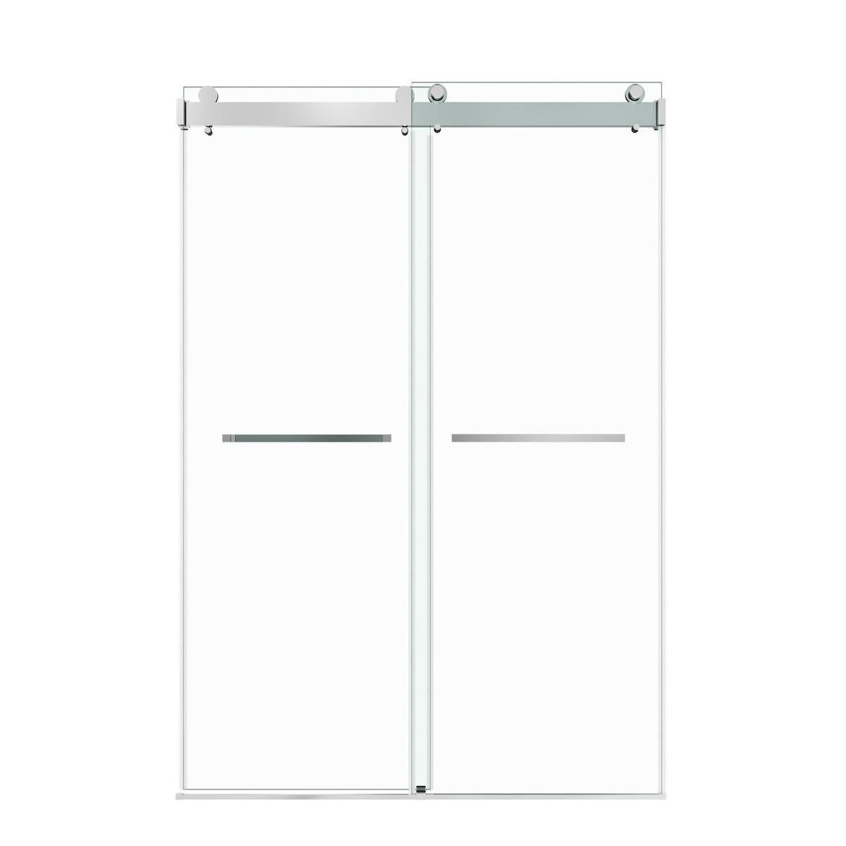 72 in. W × 76 in. H Frameless Double Sliding Shower Door
