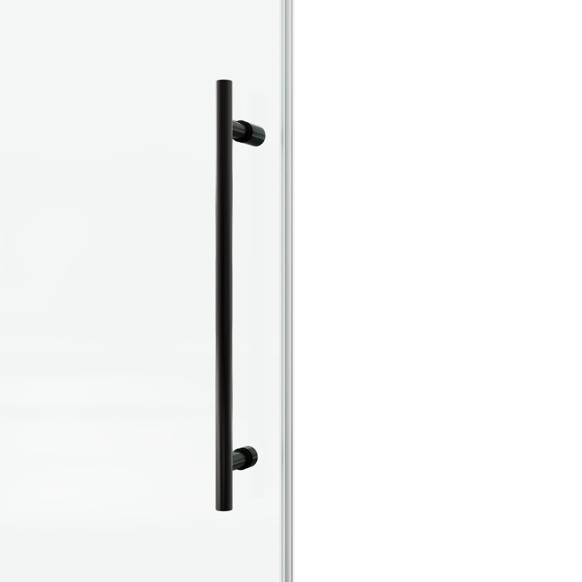 78 in. W × 76 in. H Frameless Sliding Shower Door with Adjustable Rollers