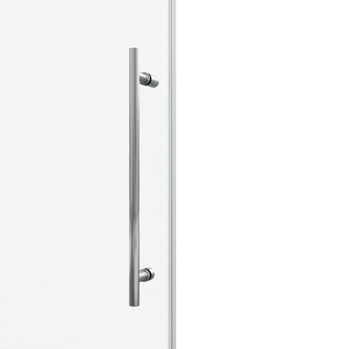 Frameless Glass Shower Door 54 x 76 Inch Sliding Shower Door 10 mm SGCC Tempered Glass with Handle and Seal Strips No Leak Design