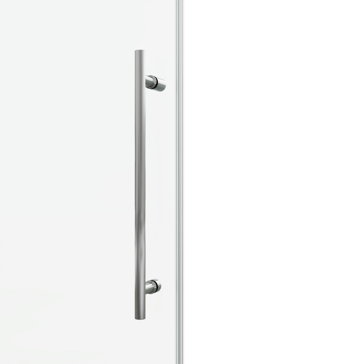 78 in. W × 76 in. H Frameless Sliding Shower Door with Adjustable Rollers