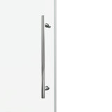 Frameless Glass Shower Door 54 x 76 Inch Sliding Shower Door 10 mm SGCC Tempered Glass with Handle and Seal Strips No Leak Design