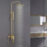 3-Function Shower System with Dual Mode Hand Shower (Jet+Spray) Brushed Gold HG6914BG