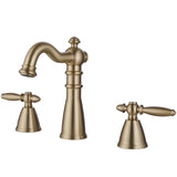 Antique Brass Widespread Bathroom Faucet Farmhouse Washingroom Vanity Faucet HG8803BG