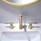 Antique Brass Widespread Bathroom Faucet Farmhouse Washingroom Vanity Faucet HG8803BG