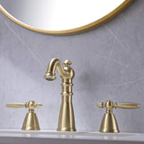 Antique Brass Widespread Bathroom Faucet Farmhouse Washingroom Vanity Faucet HG8803BG