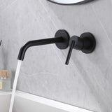 Single Handle Brass Basin Mixer Tap 2-Hole Vanity Faucet with Hot and Cold Water HME3306MB