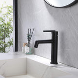 Single Handle Deck Mounted Bathroom Sink Faucet Single Hole Modern