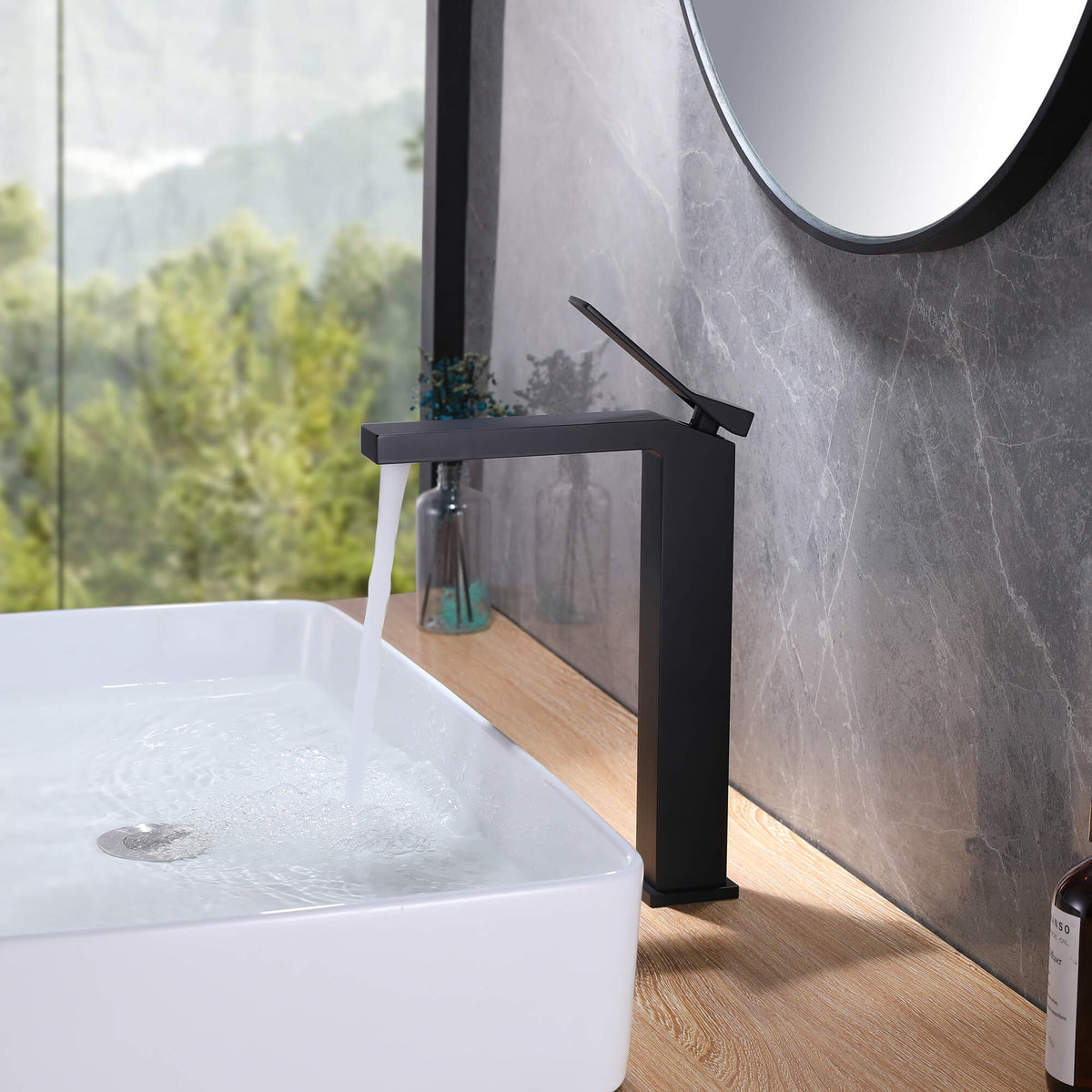 Modern Vessel Sink Faucet Single Handle Bathroom Vanity Faucet Designed for Contemporary Above Counter Basins