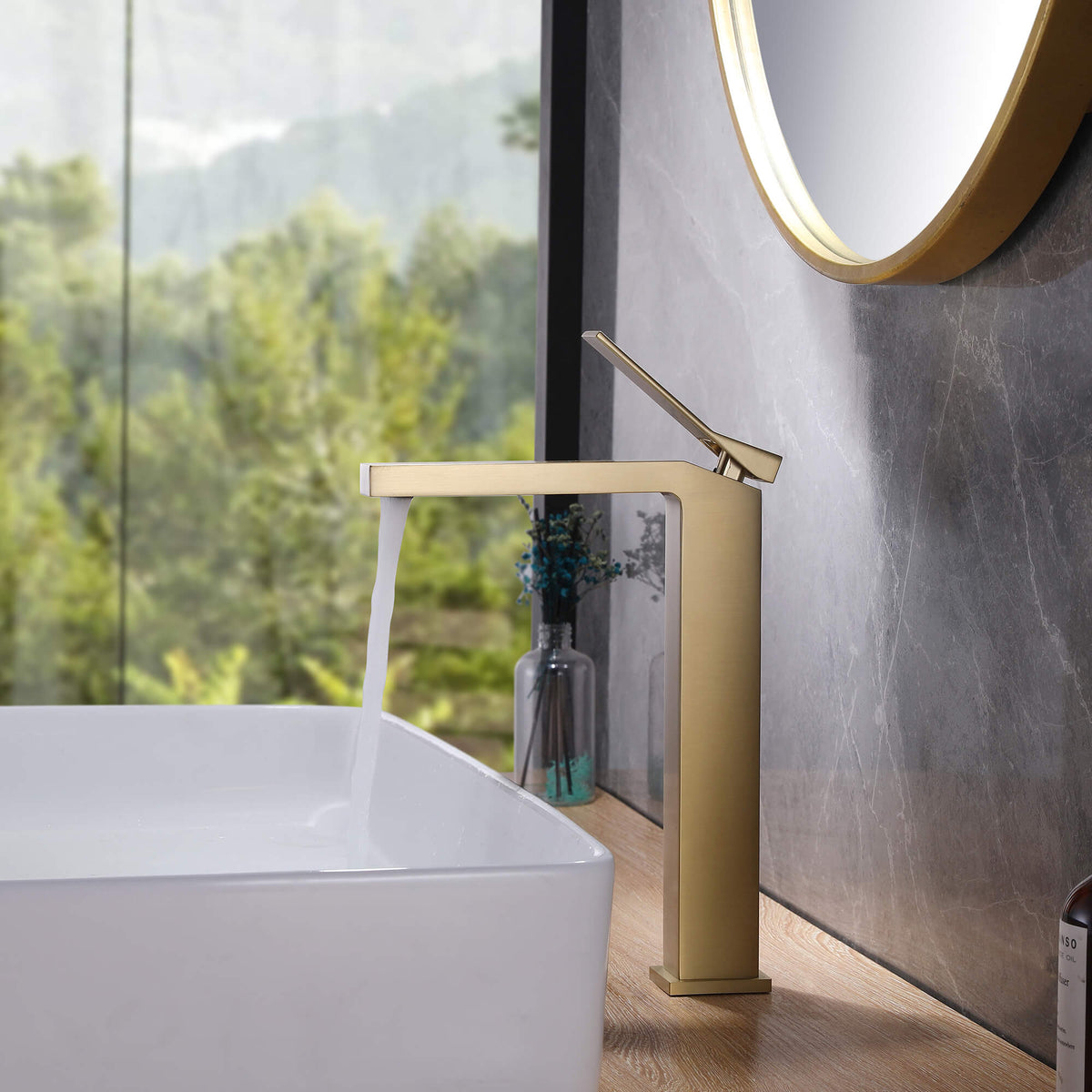 Modern Vessel Sink Faucet Single Handle Bathroom Vanity Faucet Designed for Contemporary Above Counter Basins