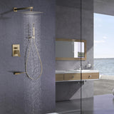 3-Function Rain Shower Faucet System with Tub Spout