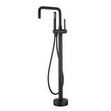 Floor Mount Tub Filler Freestanding Bathroom Matte Black JK0048