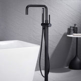 Floor Mount Tub Filler Freestanding Bathroom Matte Black JK0048