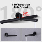 High-Pressure Bathtub Shower Faucet Set With Tub Spout 10 Inch Shower Head JK0054