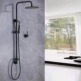 Exposed 10" Shower System Bathroom Shower Combo Set Brushed Gold