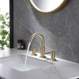 widespread bathroom sink faucet opening